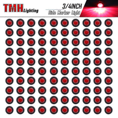 TMH 3/4-inch red LED marker light rear view improves nighttime signaling.