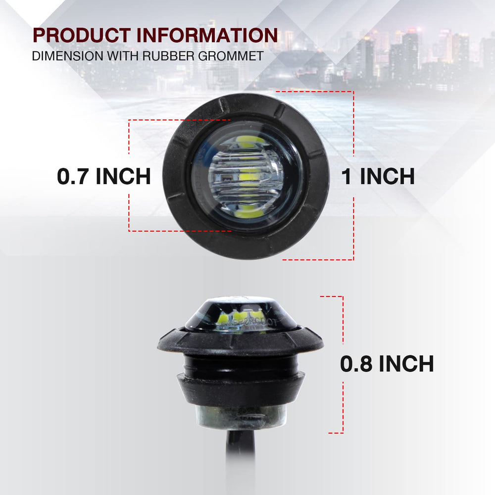 TMH bullet-marker-light-waterproof 12V provides durable visibility for trailers in any weather.
