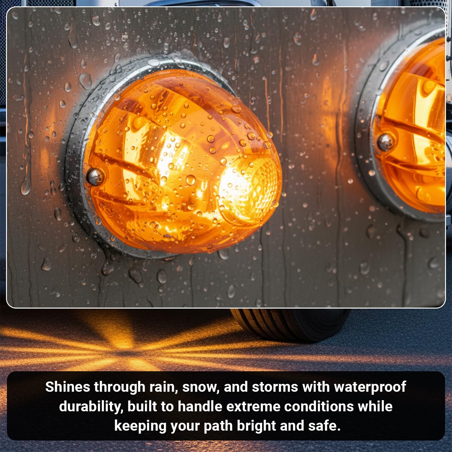 TMH Watermelon Amber Light includes mounting screws for quick installation.