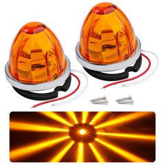 TMH Watermelon Amber Side Marker Light for trucks enhances night visibility.