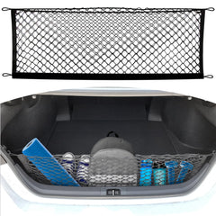 TN TrunkNets Camry trunk net installed keeps items secure during city drives.