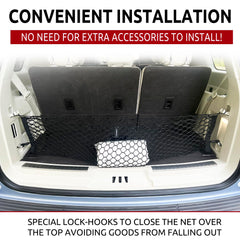 TN TrunkNets envelope-style trunk net close-up shows durable elasticity for heavy items.