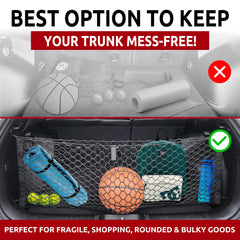 TN TrunkNets durable polypropylene material for long-lasting trunk organization