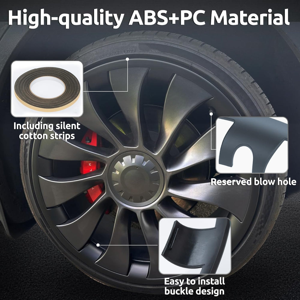 TNIRV color-matched finish enhances Model 3 aesthetics with a cohesive wheel look.