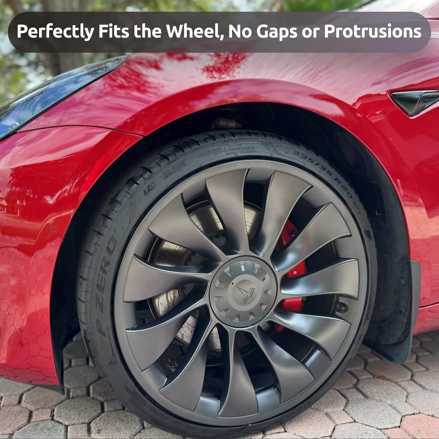 TNIRV snap-on installation for 20-inch wheels requires no tools for quick mounting.
