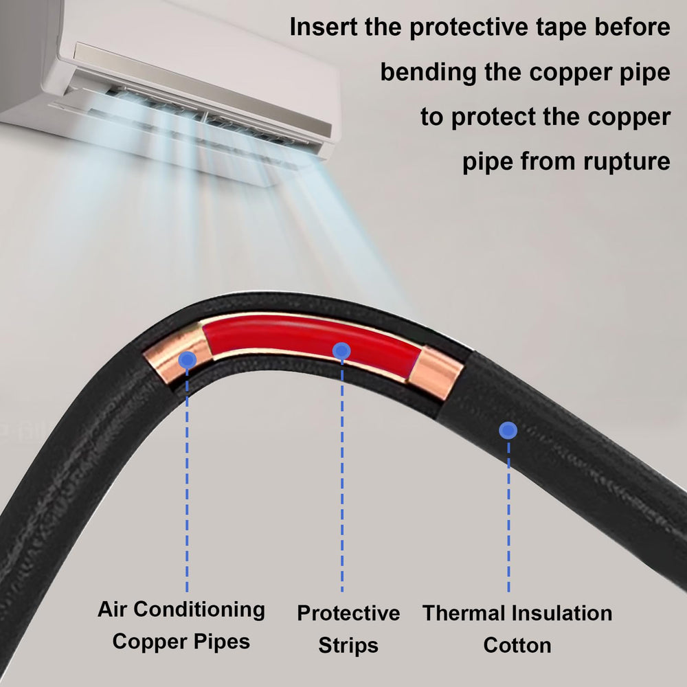 Tnisesm interior-use kit protects copper tubes during bending.