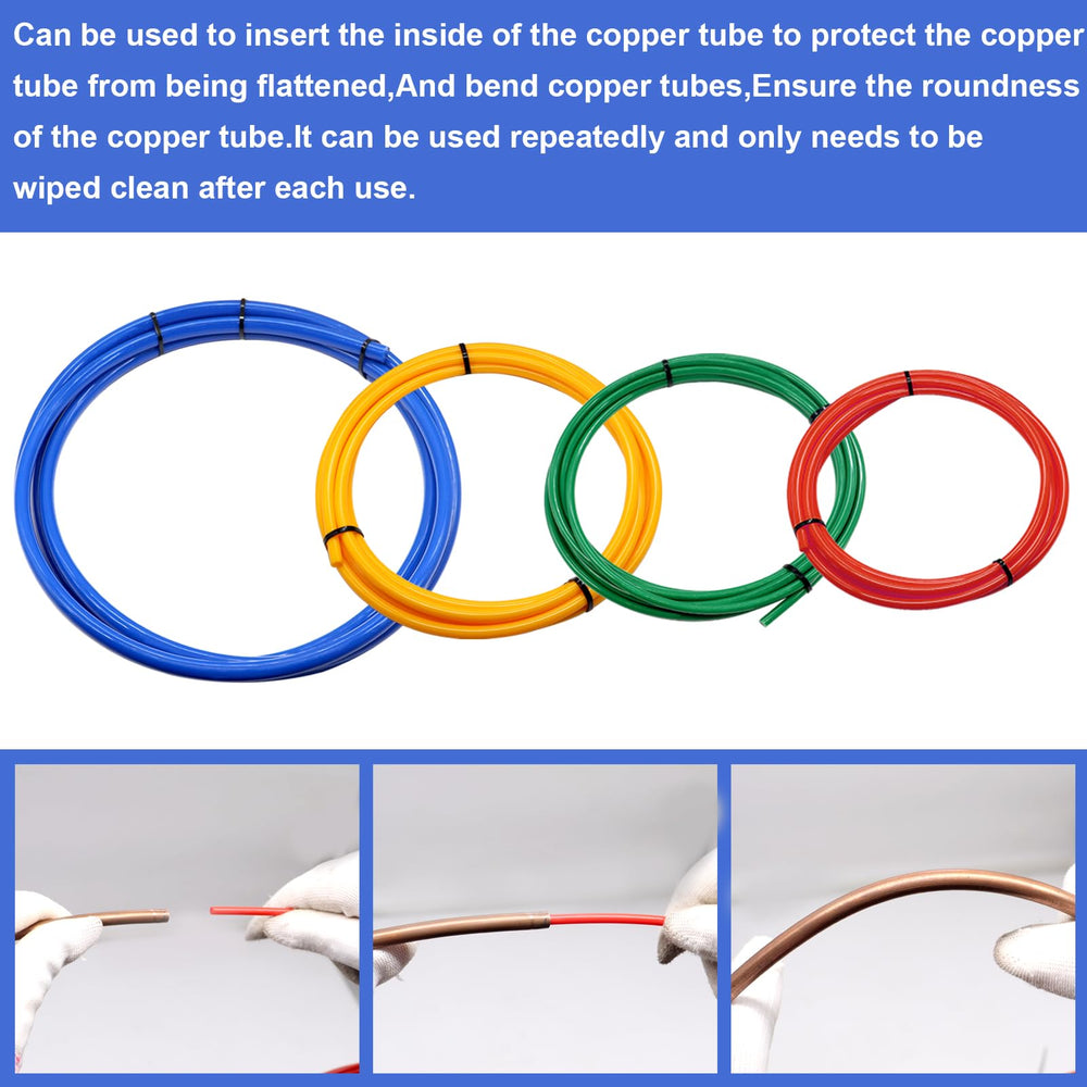 Tnisesm blue 5/8 inch strip ensures kink-free bends.