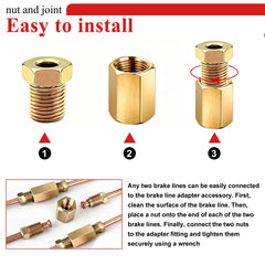 Tnisesm inverted flare nut 1/4-24 ready for connection