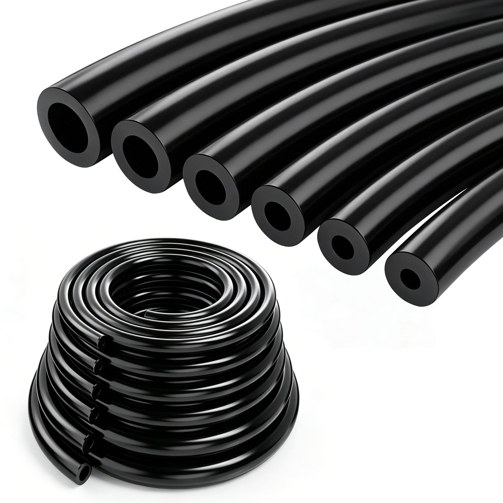 Tnisesm vacuum hose kit 3mm ID close-up for tight engine bay connections