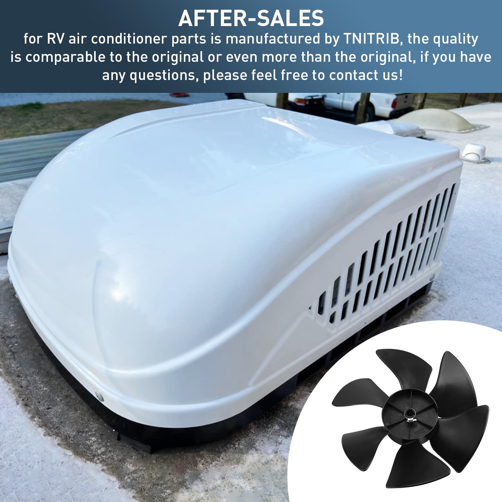 TNITRIB 3310709.005 blade provides noise-free rotation for RV units.
