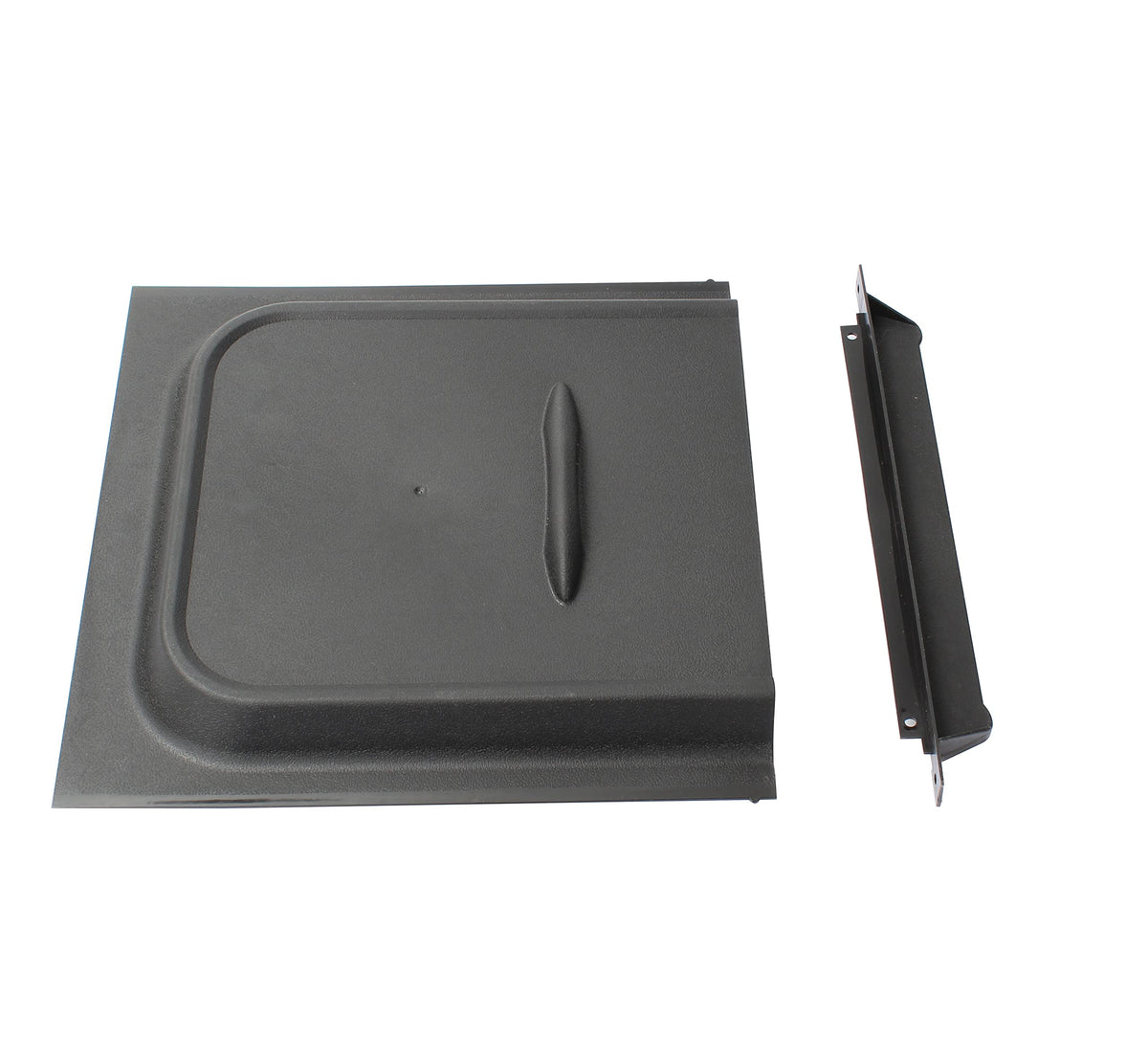 TNITRIB RV screen door slider panel front view showing a black 12x12 replacement