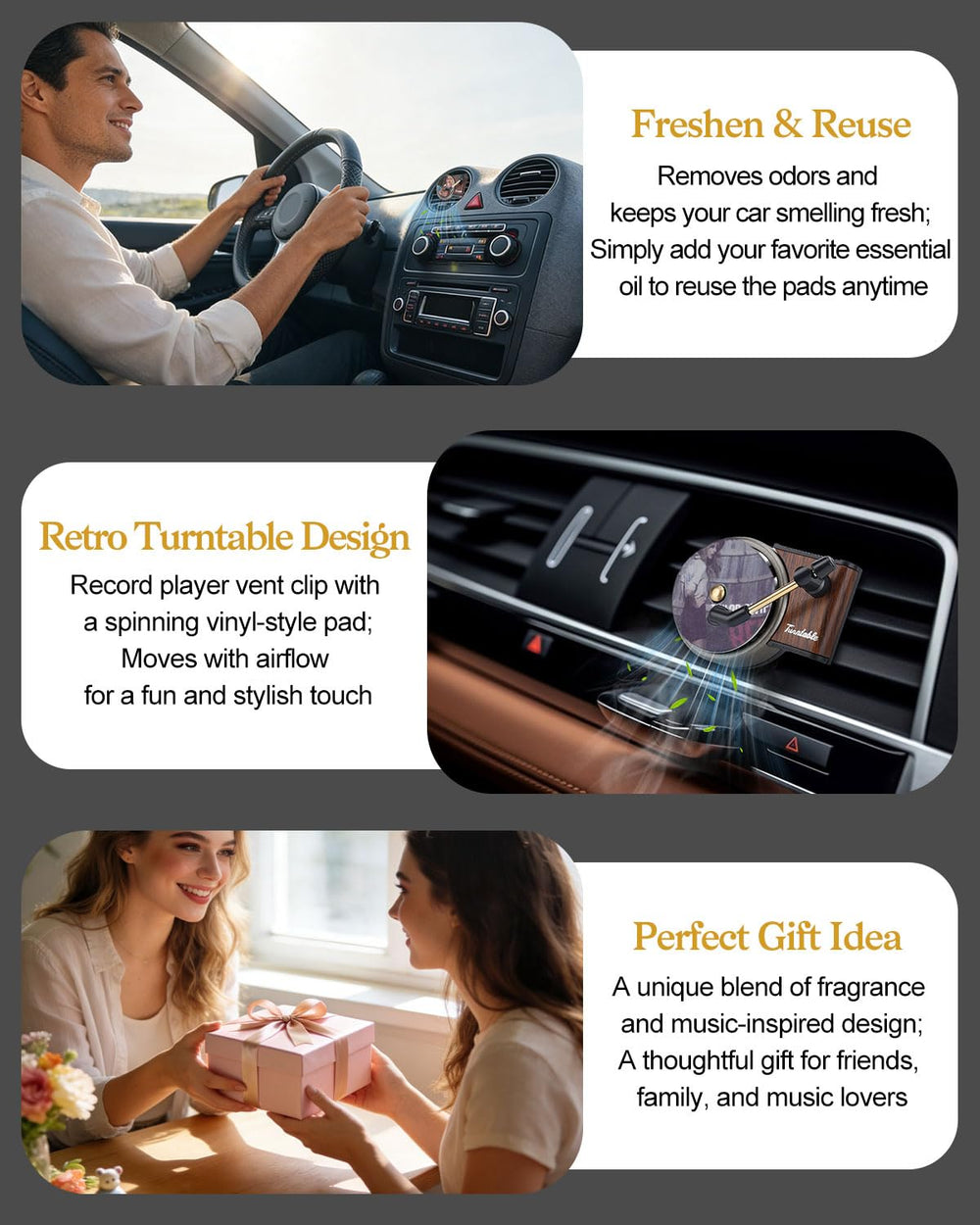 TNNEEV ocean breeze scent car air fresheners for a refreshing interior