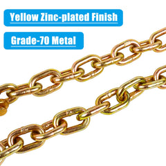 Tnyeobae 3/8-inch clevis hook with safety latch for secure attachment.