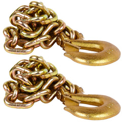 Tnyeobae 35-inch trailer safety chain 2-pack for reliable heavy towing.