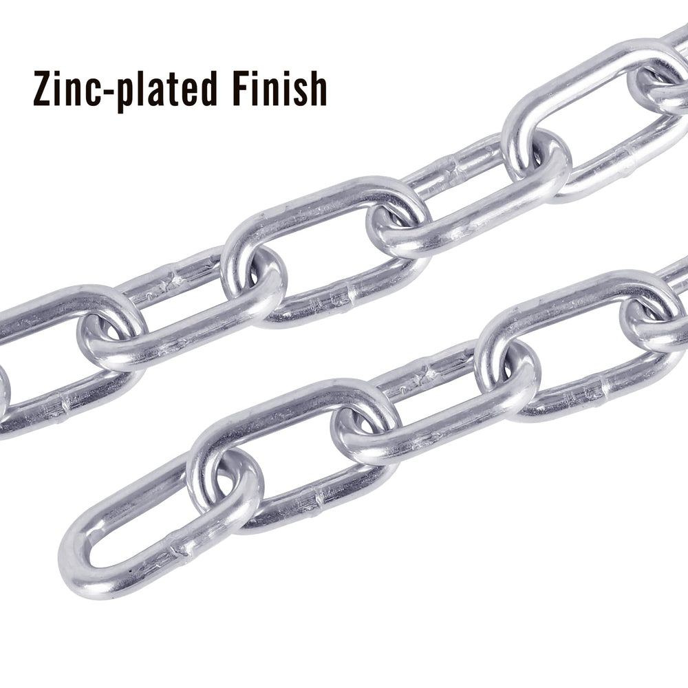 Tnyeobae Grade 30 steel chain delivers 3000-lbs break strength.