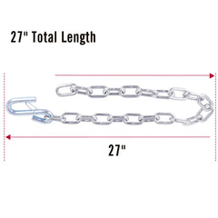 Tnyeobae zinc-plated finish resists rust in outdoor tow scenarios.