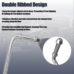 Tobaiwind mild steel exhaust hanger rod offers durable, corrosion-resistant support.
