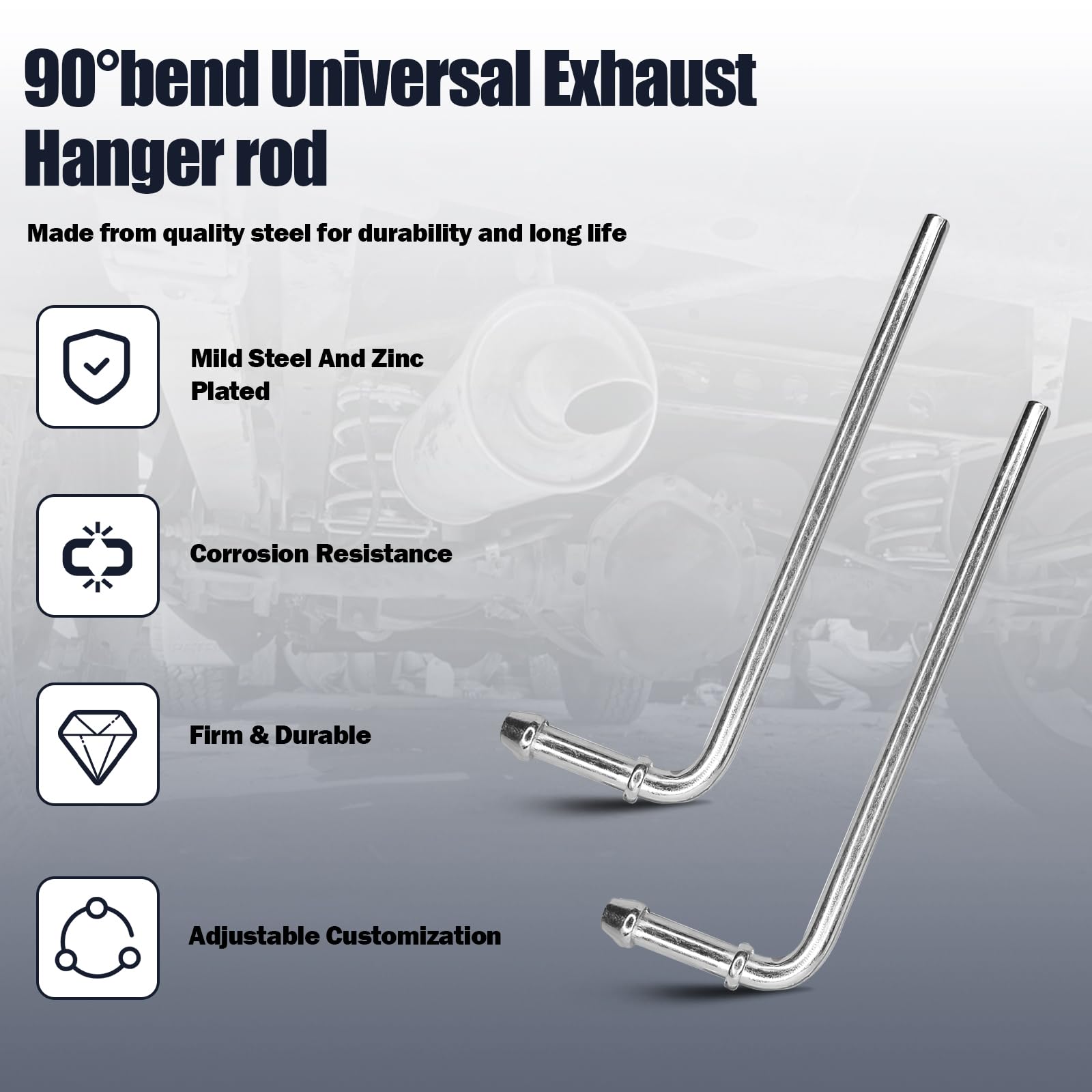 Tobaiwind packaged exhaust hanger rod four-pack simplifies replacement projects.