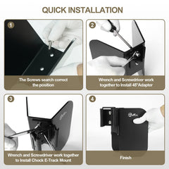 TOBUMO 90-degree installation for organized trailer storage and access