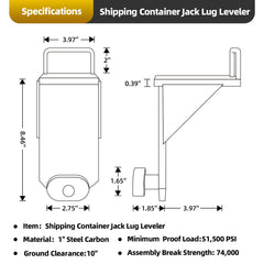 TOBUMO u-shaped handle design enhances portability and grip during leveling.