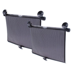 Toddleroo by North States extra-wide car window shade blocks sun glare for side windows.