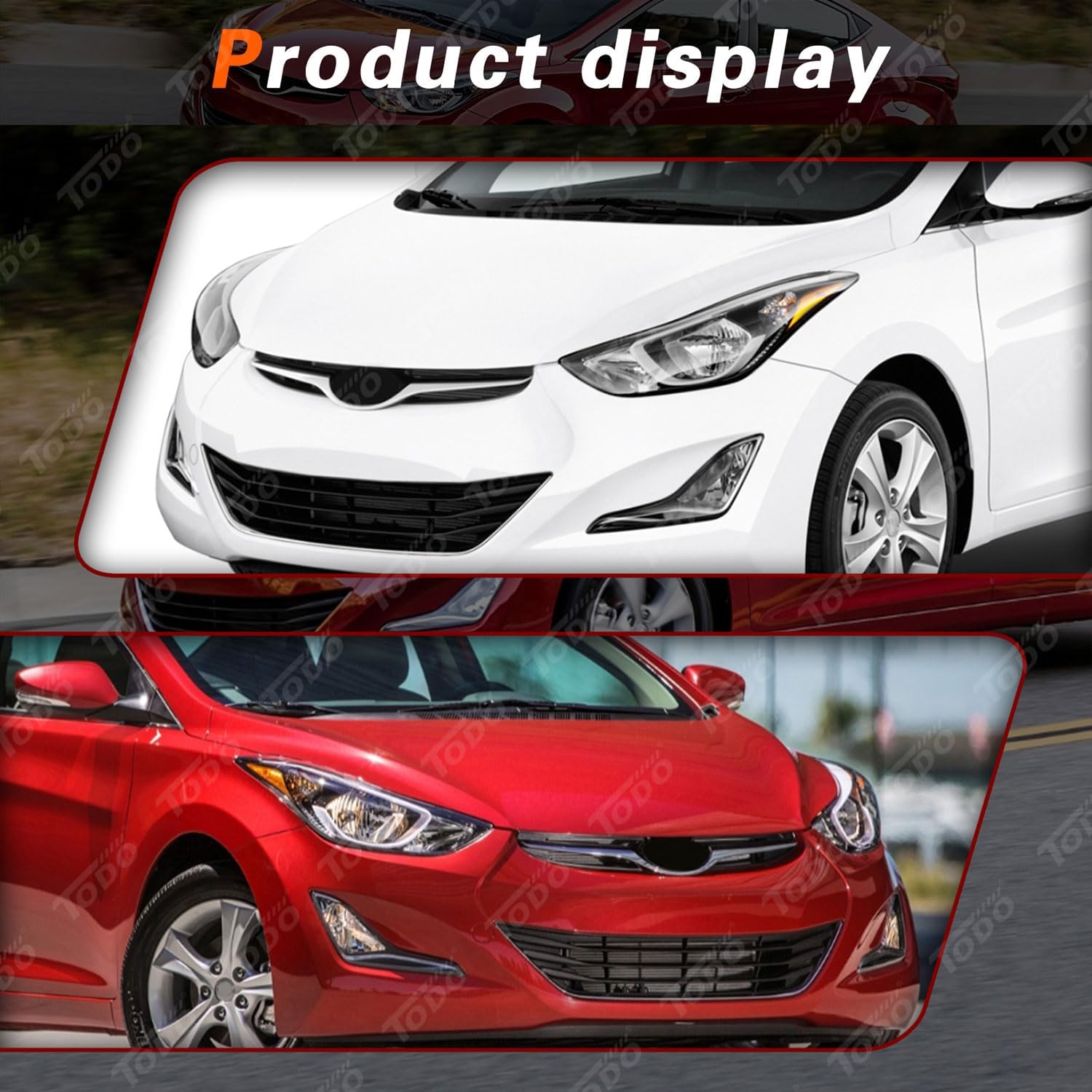 TODO Hyundai Elantra headlight assembly USA-built compatibility highlight