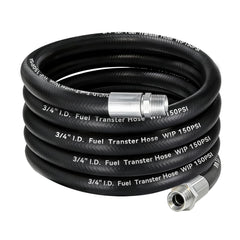 Togsher fuel transfer hose end-connection demonstrates secure, leak-free nozzle compatibility.