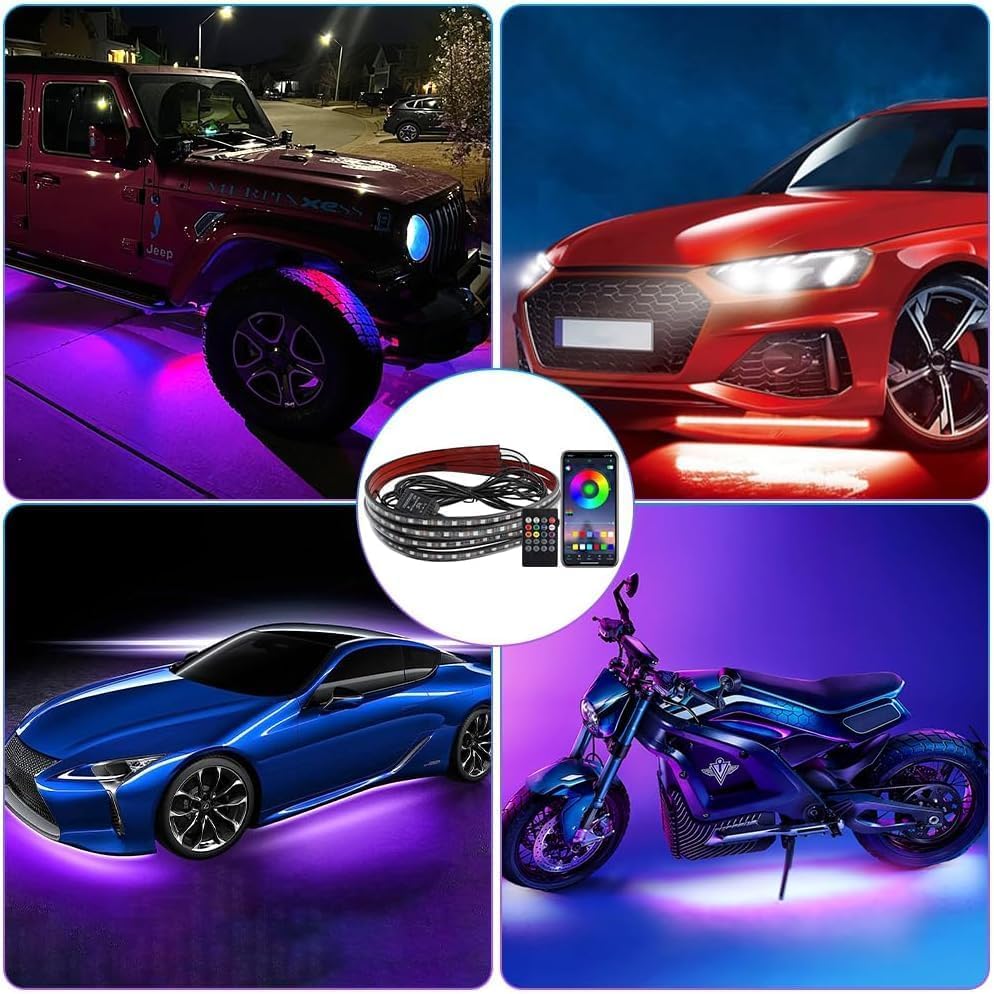 TOKANI music mode syncs lights to your car audio for immersive experiences.