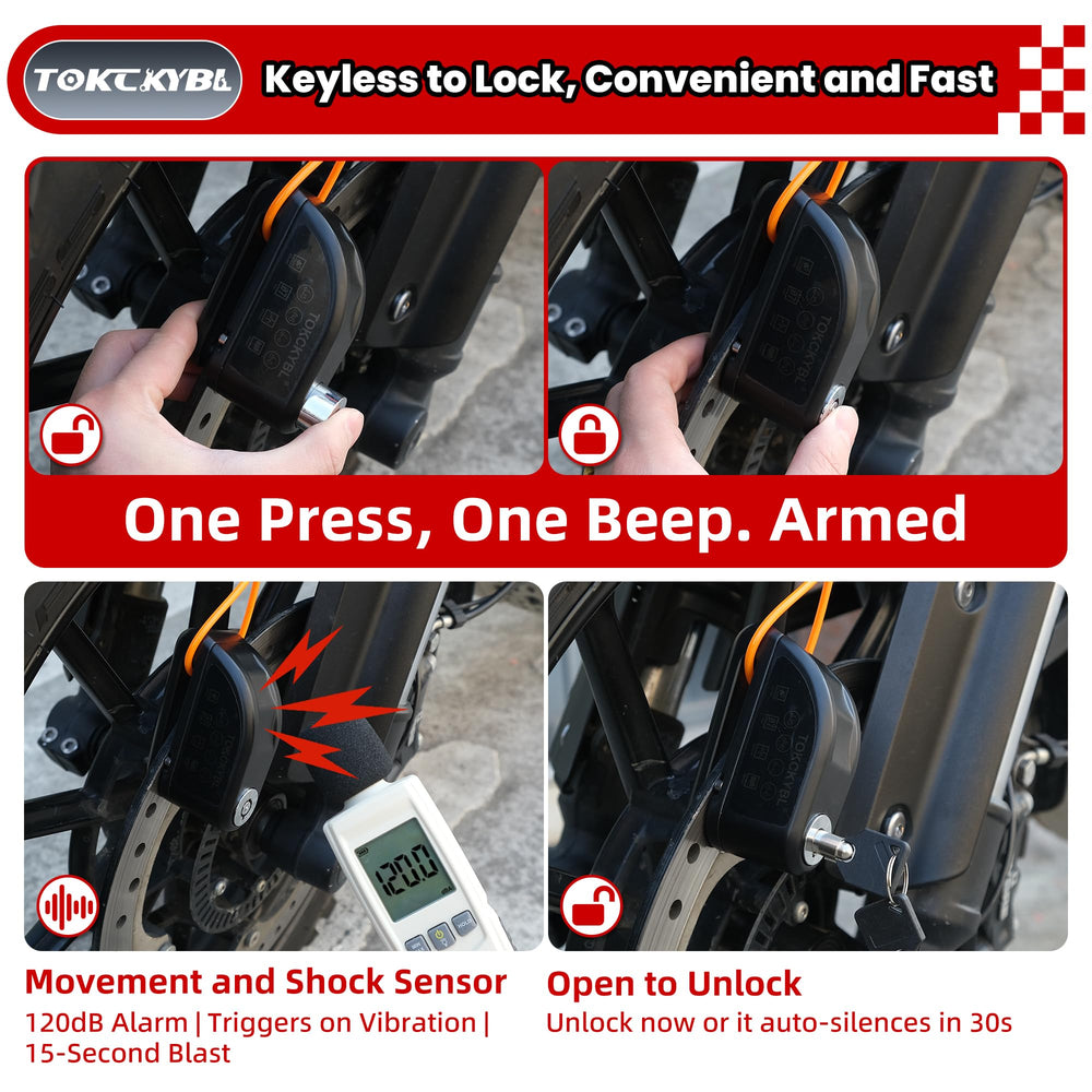 TOKCKYBL IP67 rating keeps the lock reliable in rain and dust.