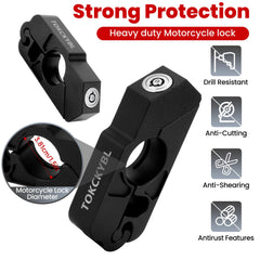 TOKCKYBL weather-resistant coating shields lock from rain and corrosion