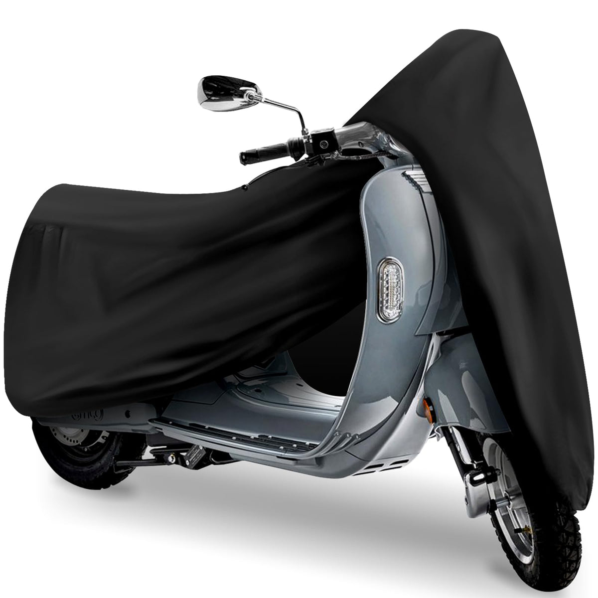 TOKEPT Scooter Cover in waterproof fabric protects your scooter from rain.