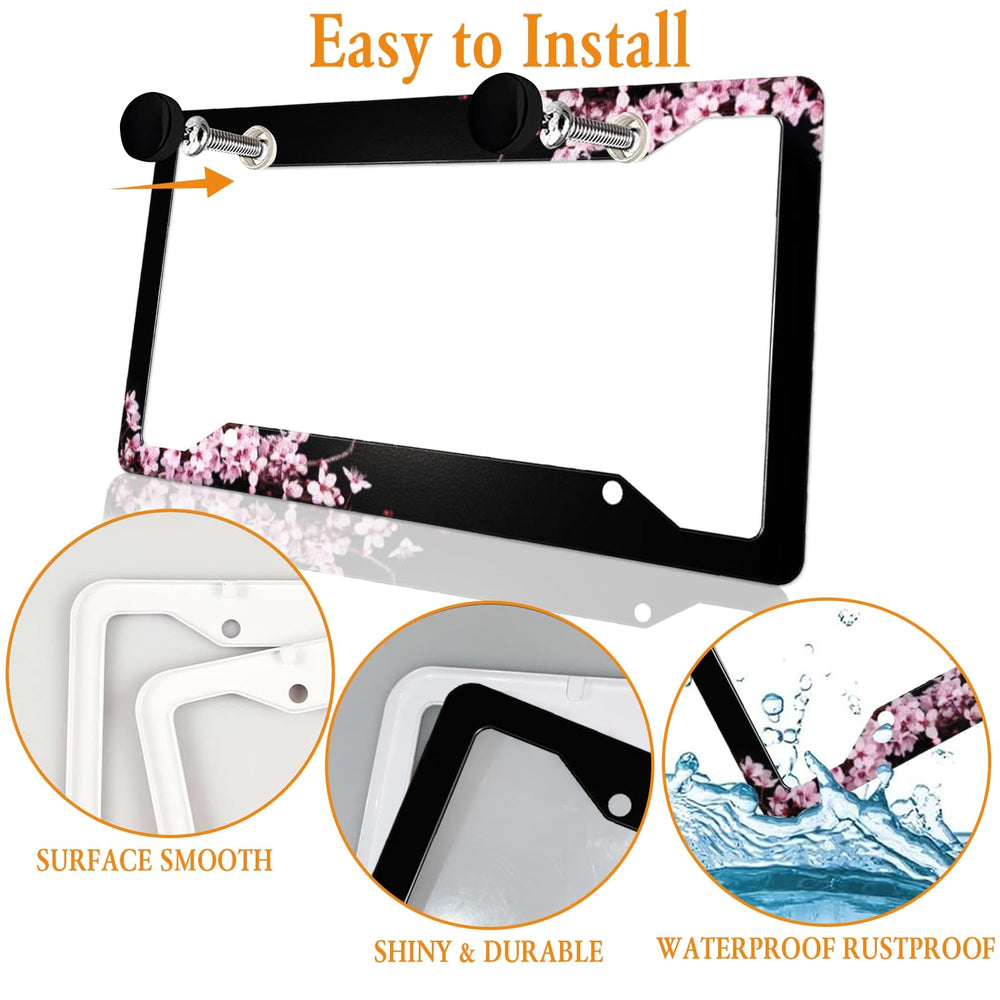 Aluminum Tomalillin license frame with black edge for long-lasting wear