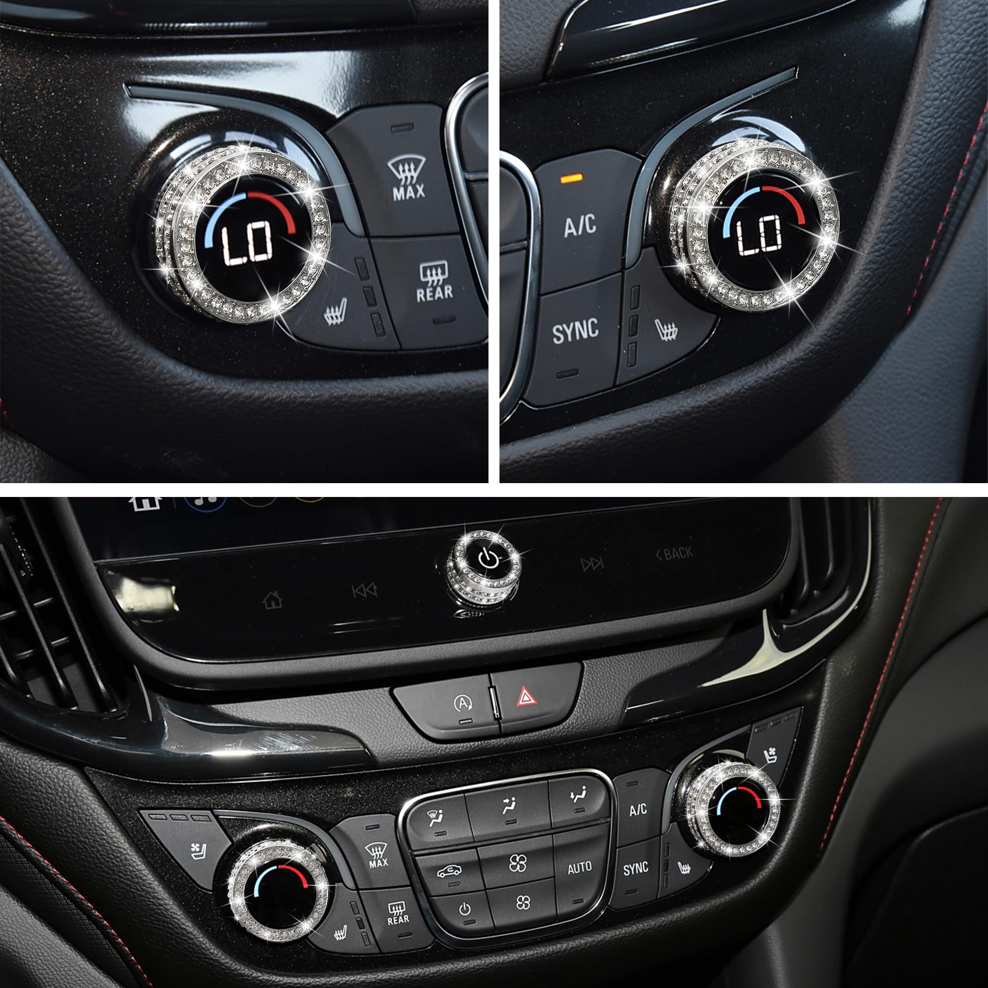 TOMALL Knob button cover set brings sparkle without affecting operation.