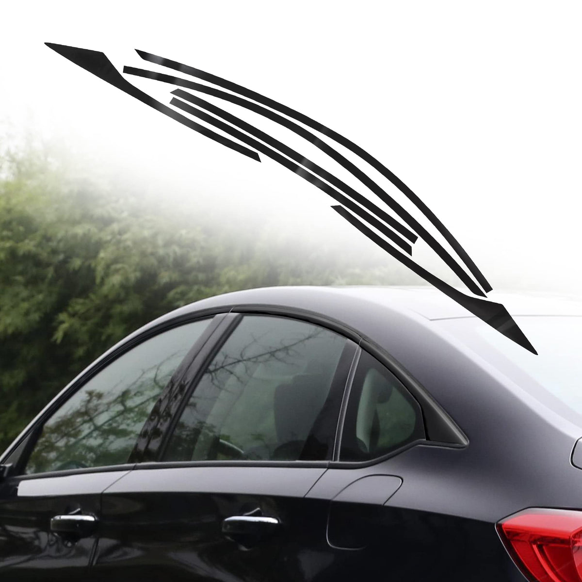 Tomall Honda Accord edge sticker in gloss black adds edge protection.