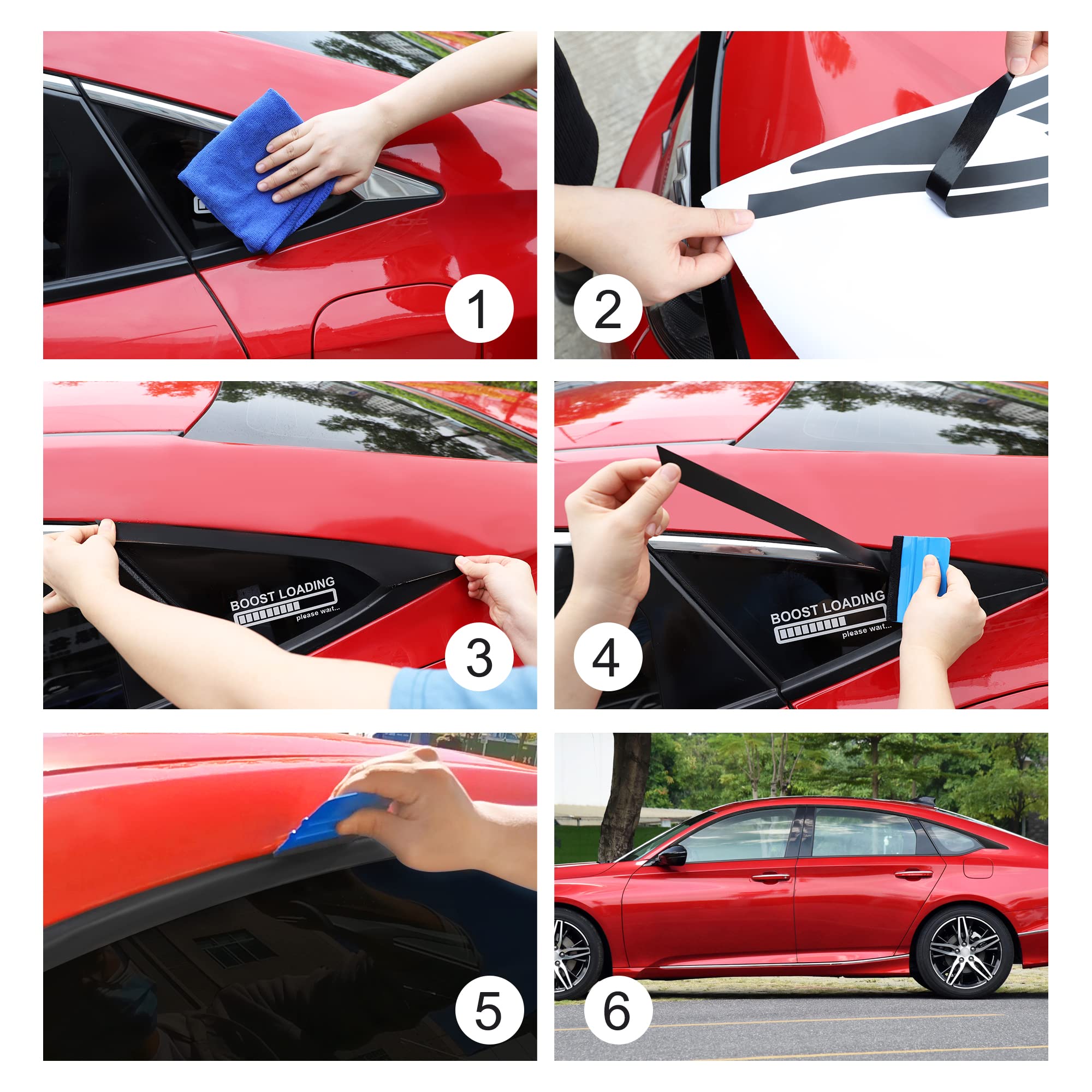 Tomall window retrofit sticker kit for quick car upgrade.