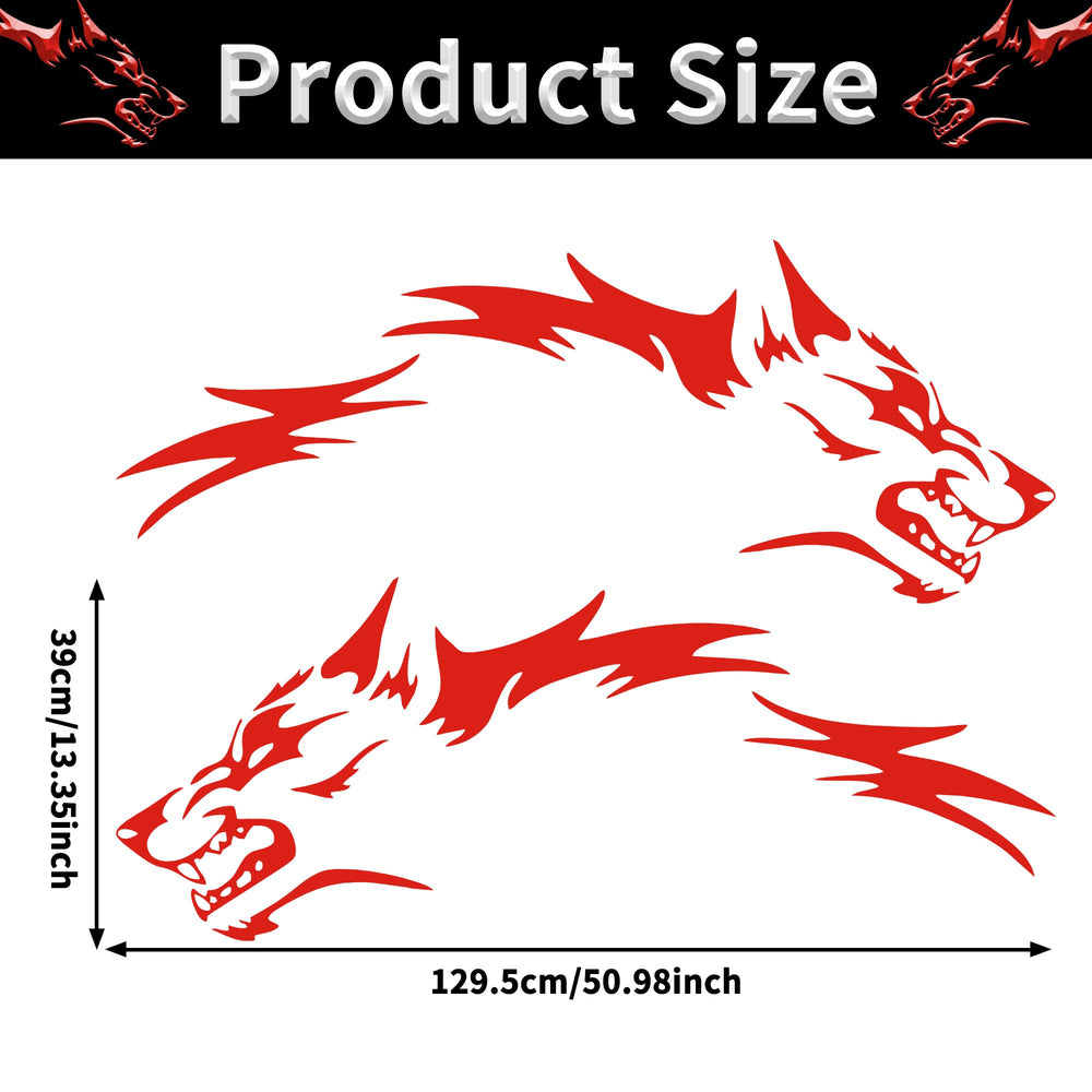 TOMALL wolf side red sticker adds aggressive styling