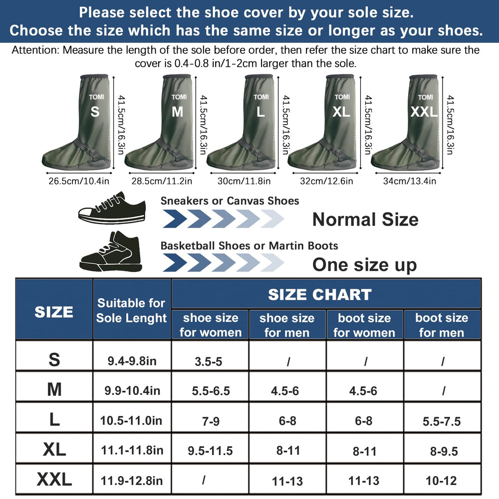 TOMI foldable and reusable boot ponchos slide on quickly for indoor outdoor transitions