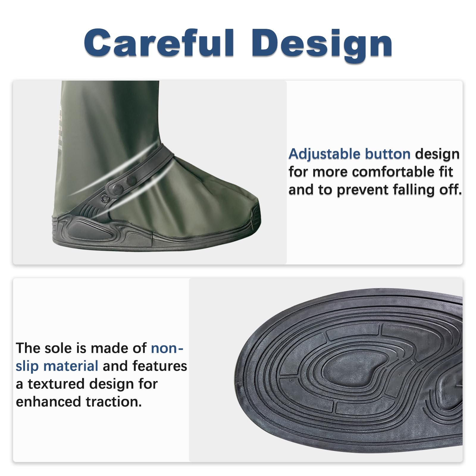 TOMI packable shoe covers fit in bags for travel and quick storage