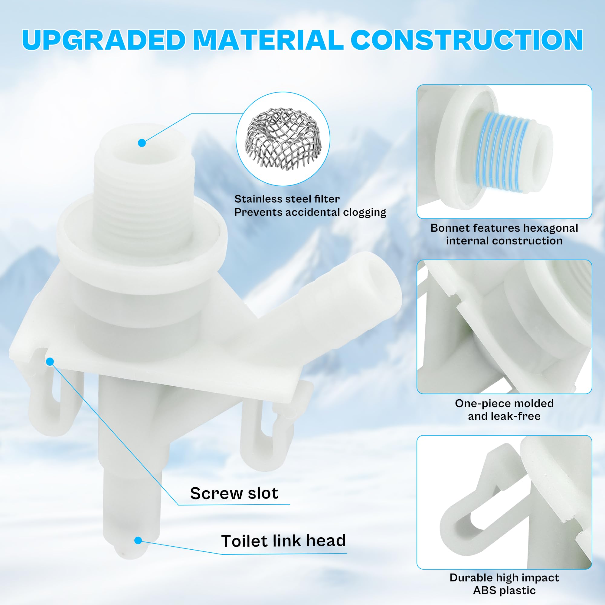 TOMOON anti-freeze assembly withstands cold conditions without cracking