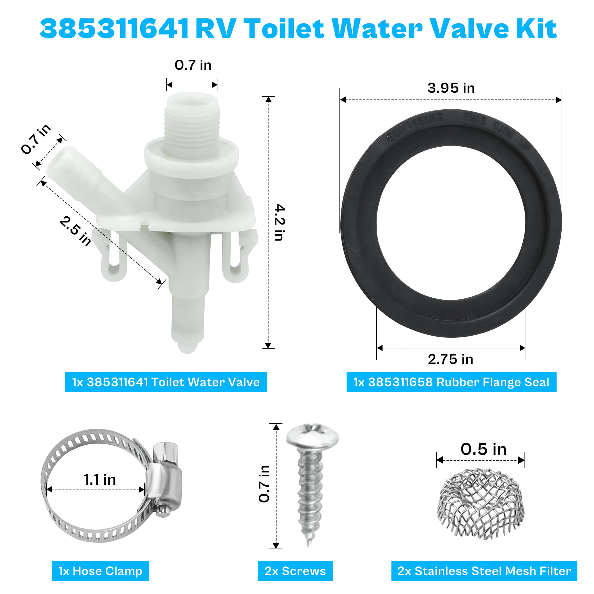 TOMOON hose clamp secures connections for reliable toilet performance