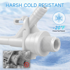 TOMOON mesh filters protect the valve from debris and clogs