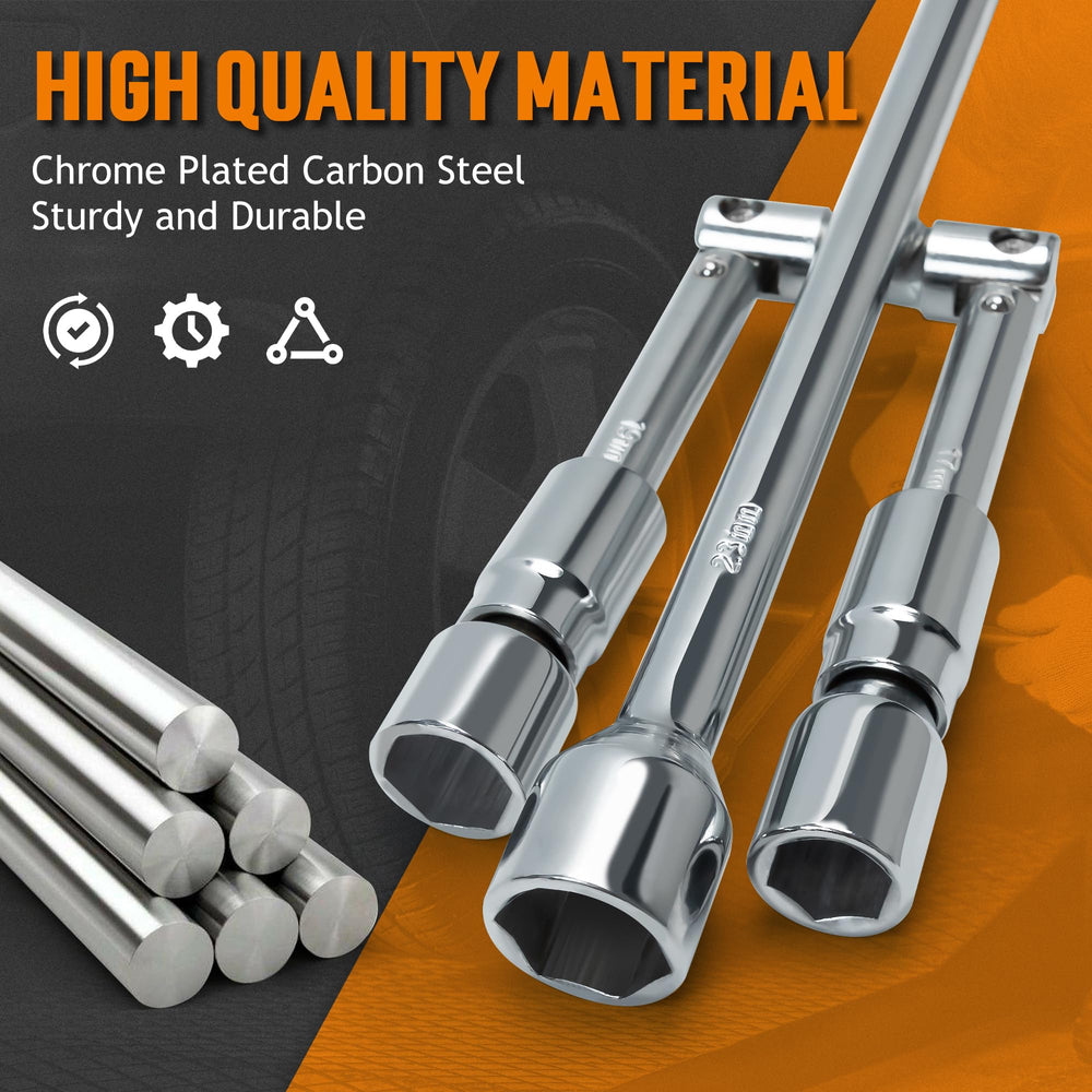 TONDA chrome-plated carbon steel construction for durability