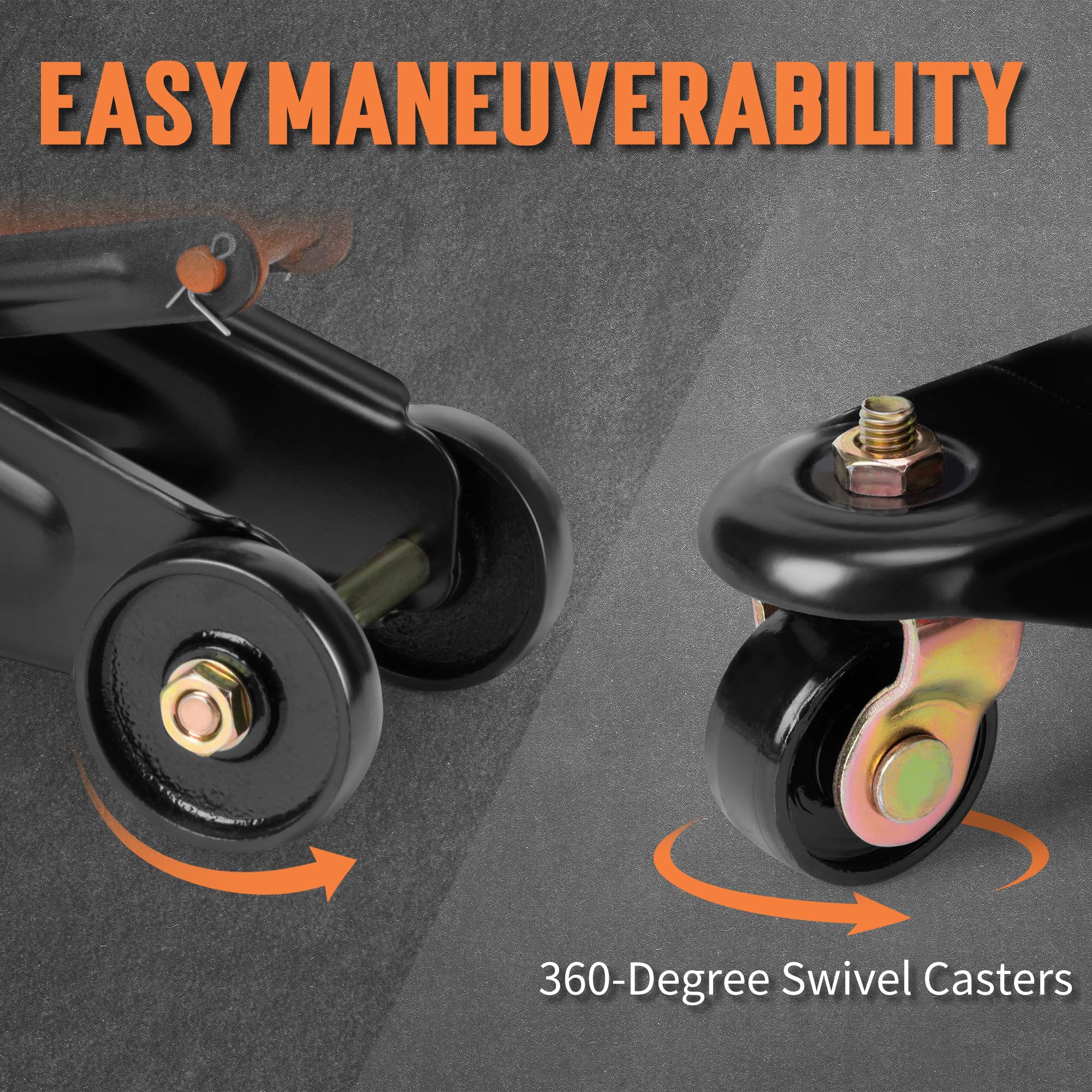 TONDA floor jack carrying handle simplifies transport