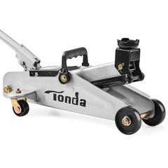TONDA floor jack silver minimum-lift-4-9-in for easy under-vehicle access.