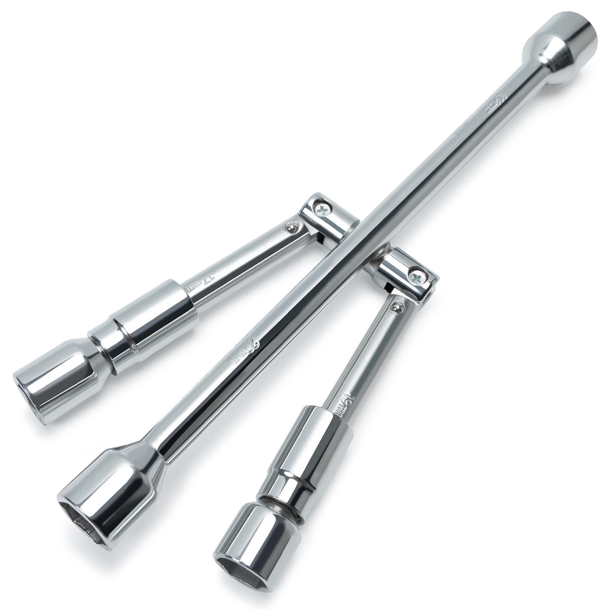 TONDA foldable 4-way lug wrench in cross design for easy trunk storage