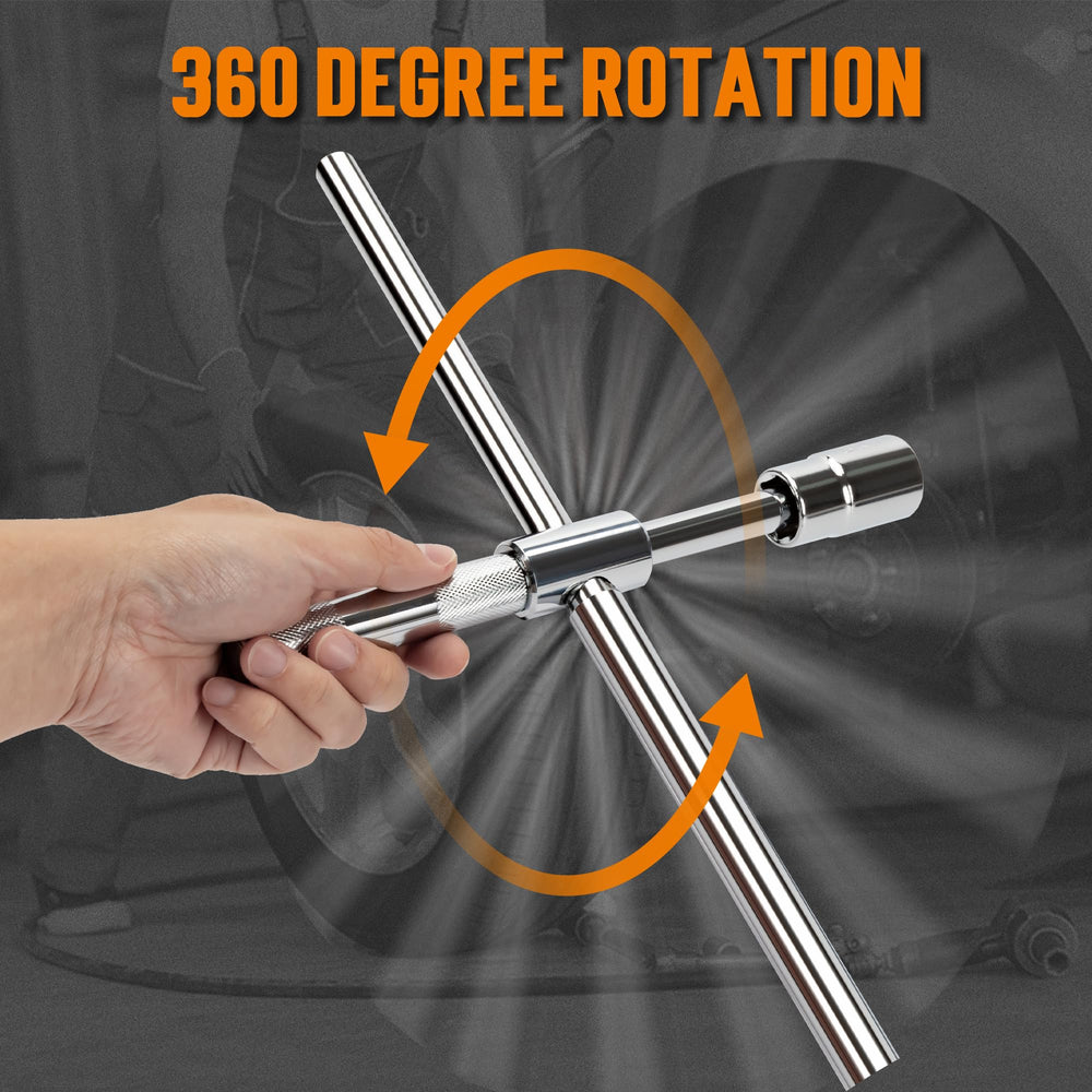 TONDA lug wrench detachable into five parts for compact trunk storage