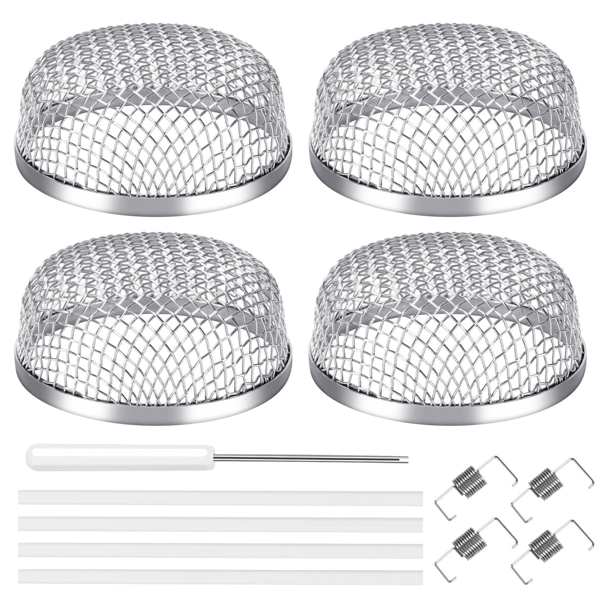 TONDA RV Furnace Vent Screen main view showing compact size and durable mesh protection