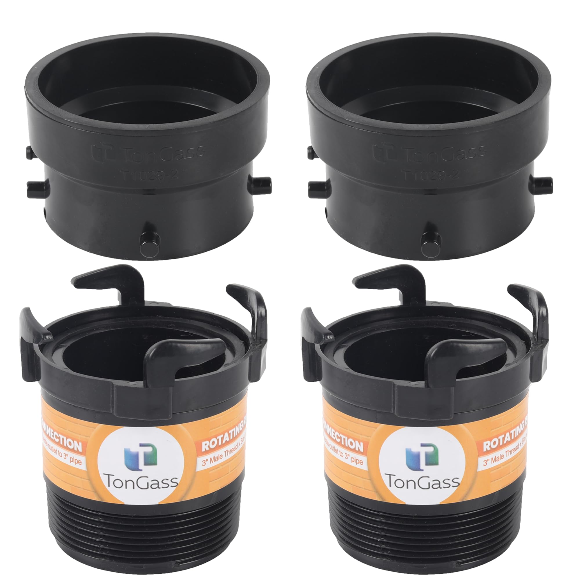 TonGass 2x Combo Pack RV adapters – secure connections during travel.