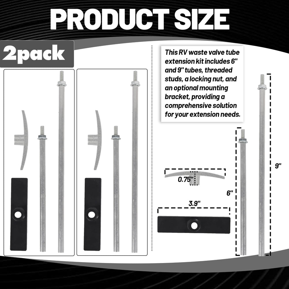 TonGass 6-inch tube extension showing adjustable length.