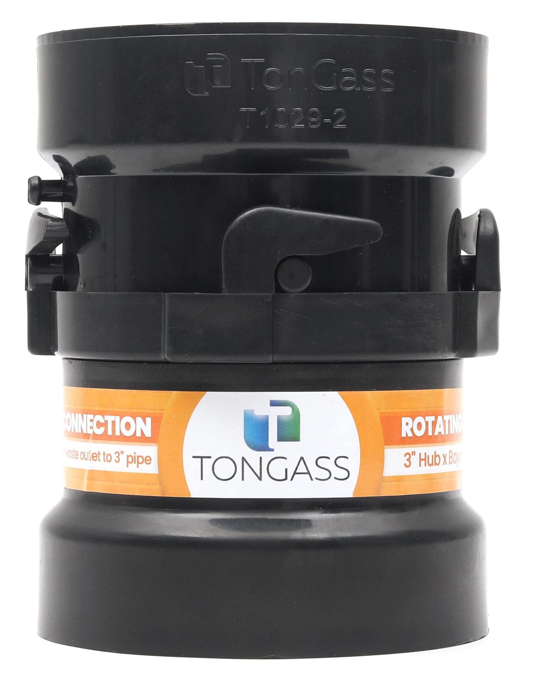 TonGass combo pack rotating rigid pipe adapter for quick RV waste outlet connections.